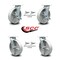 Service Caster 8 Inch Semi Steel Caster Set with Roller Bearings 4 Swivel Lock 2 Brake SCC SCC-30CS820-SSR-TLB-BSL-2-BSL-2 - alternate 3